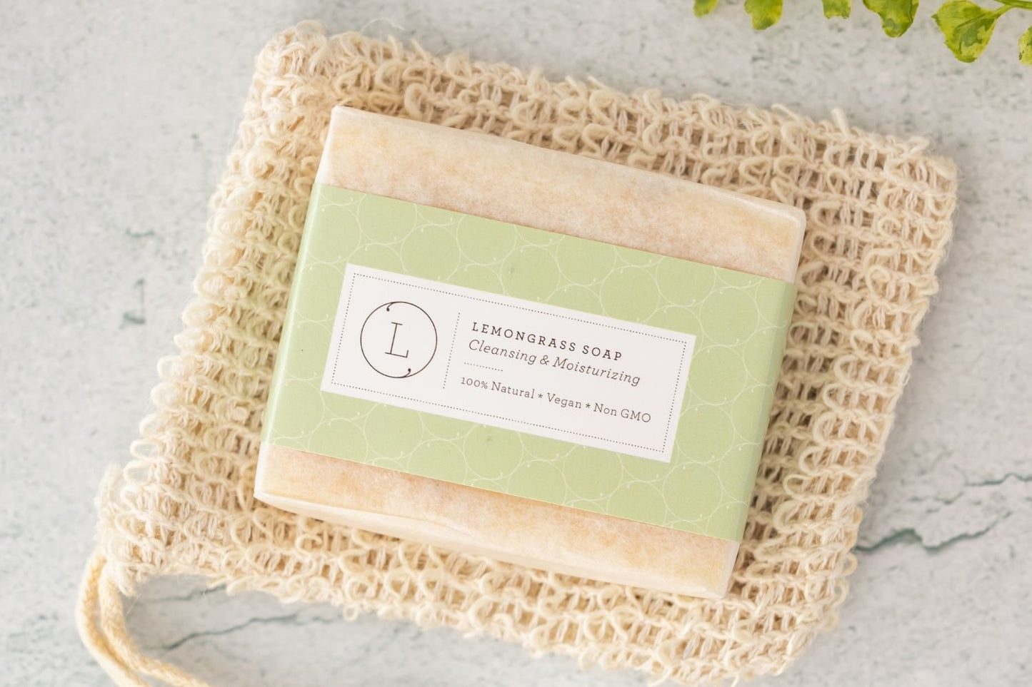 2 x Lemongrass Natural Soap Bar, Handmade Body Soap Gift-4