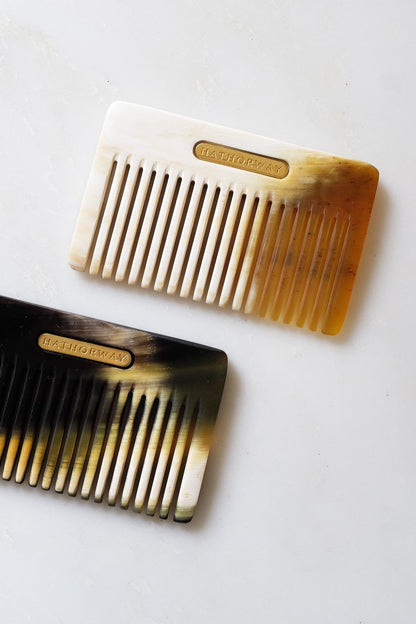 Chai Buffalo Horn Pocket-Sized Hair / Beard Comb