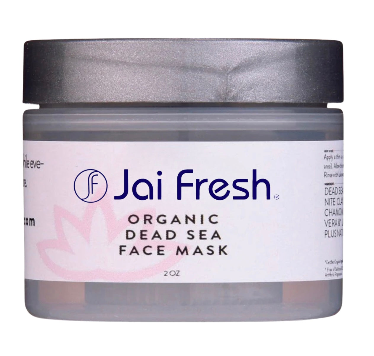 Organic Dead Sea Mud Mask With Bentonite Clay - Exfoliate & Rejuvenate