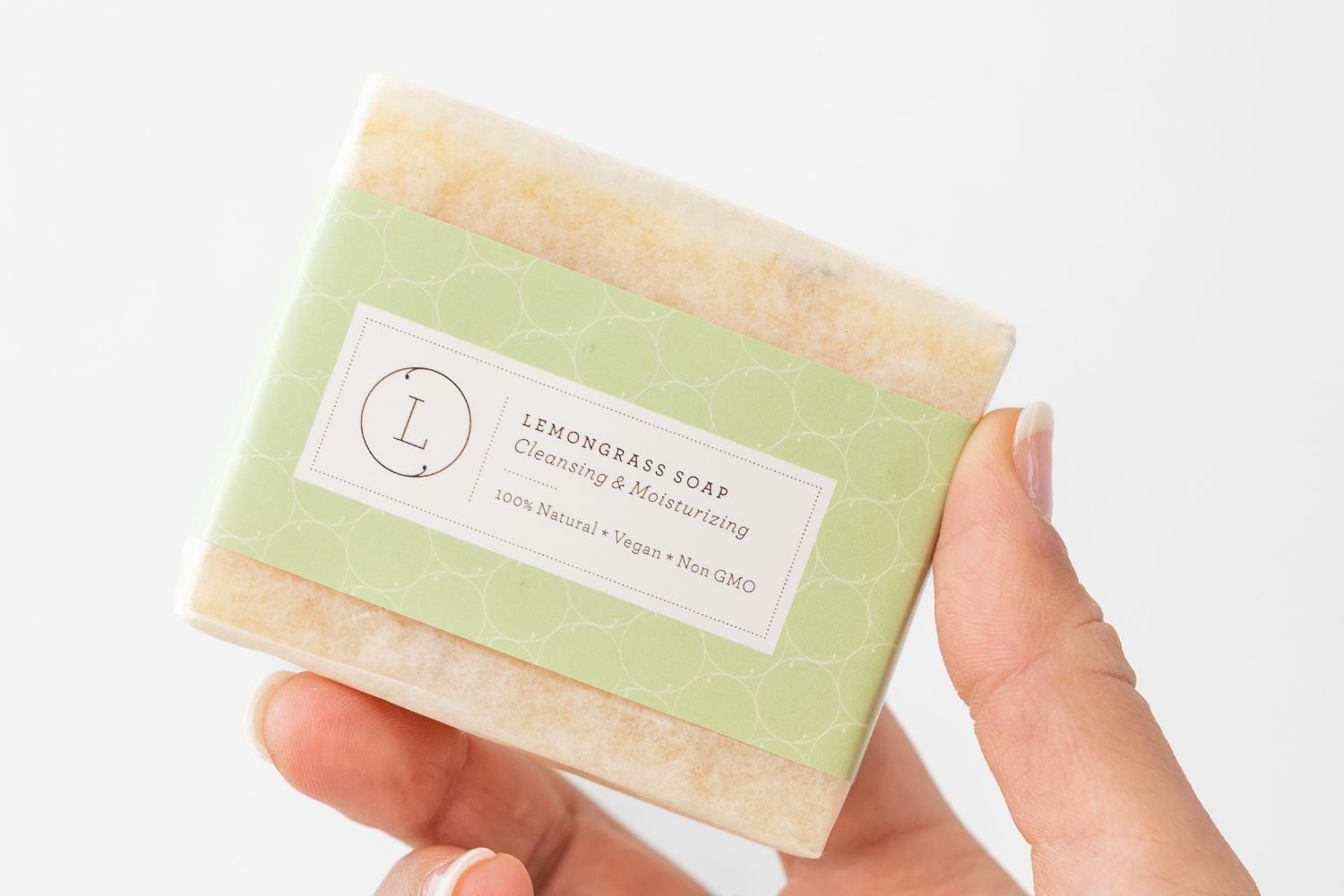 2 x Lemongrass Natural Soap Bar, Handmade Body Soap Gift-0