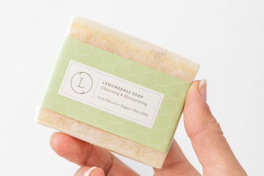 2 x Lemongrass Natural Soap Bar, Handmade Body Soap Gift-0