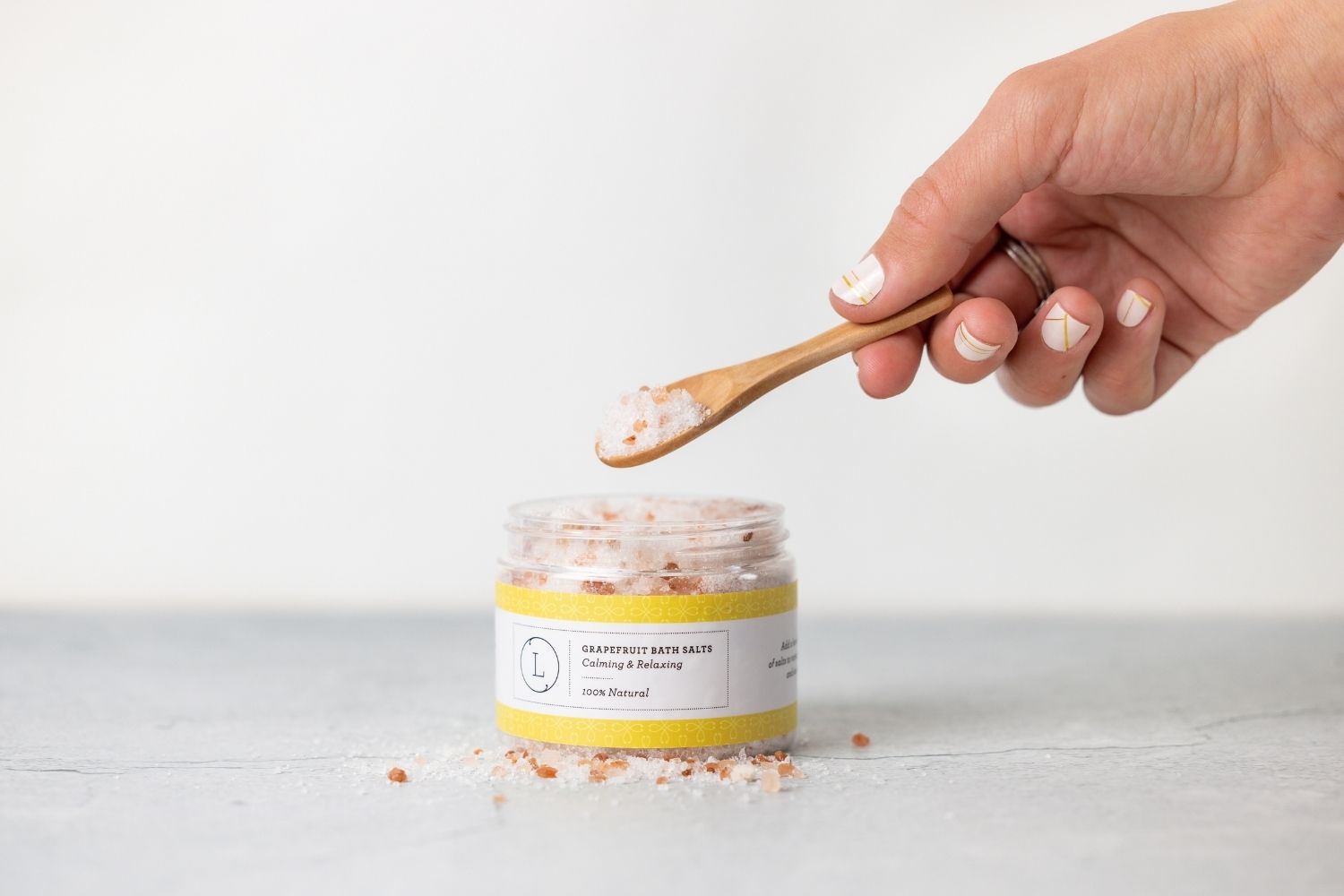 Grapefruit Natural Bath Salt Soak with Dead sea, Epsom and Himalayan salts-2